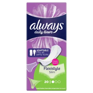 Always Multiform Protect Fresh Scent Daily Liners, Normal, 20 Liners