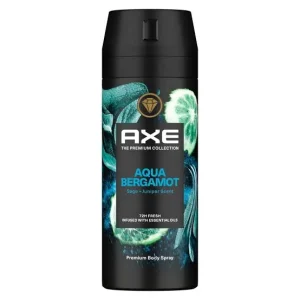 Axe Aqua Bergamot 72H Sage & Juniper Scent Deodorant Body Spray, 150Ml