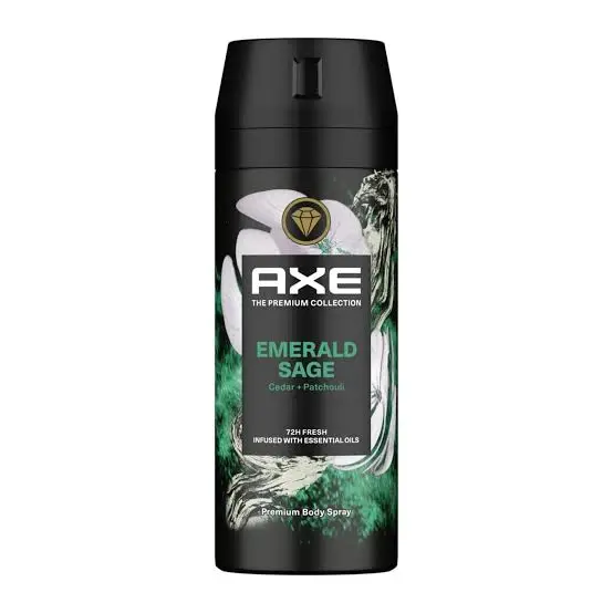 Axe The Premium Emerald Sage Protection Deodorant Body Spray Collection For Men, 150Ml