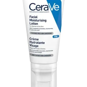 Cerave Pm Facial Moisturizing Lotion Night Cream With Hyaluronic Acid, 52Ml