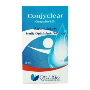 Conjyclear 0.1% Olopatadine Anti-Allergic Sterile Ophthalmic Solution, 5Ml