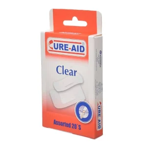 Cure-Aid Clear Plaster, 20 Pieces