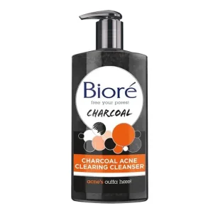 Biore Free Your Pores Charcoal Acne Clearing Cleanser, 200Ml