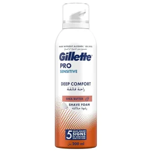 Gillette Deep Comfort Shaving Foam With Shea Butter, 200Ml