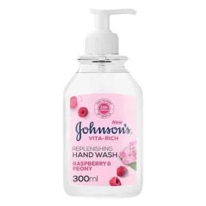 Johnson'S Vita-Rich Replenishing Raspberry And Peony Hand Wash, 300Ml