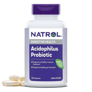 Natrol Acidophilus Probiotic Digestive Health Dietary Supplement, 150 Capsules