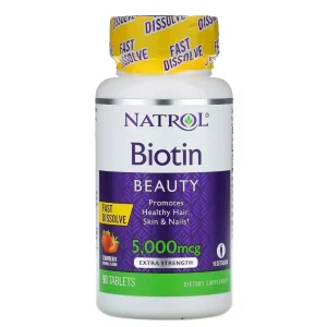 Natrol Biotin 5000Mcg Dietary Supplement, 90 Tablets