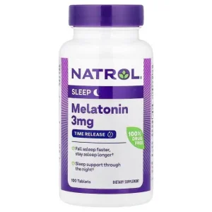 Natrol Melatonin Time Release 3Mg Tablets 100 Count