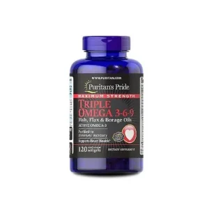 Puritanse Pride Triple Omega 3 6 9 Borage Oil 120