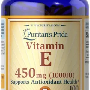 Puritanse Pride Vit E 450 Mg1000Iu 100 Softgels ج