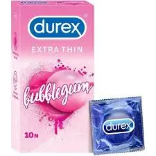 Durex Condoms 12 Pc Extra Thin Bubble Gum