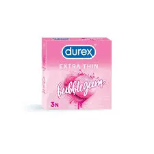 Durex Condoms 3 Pc Extra Thin Bubble Gum