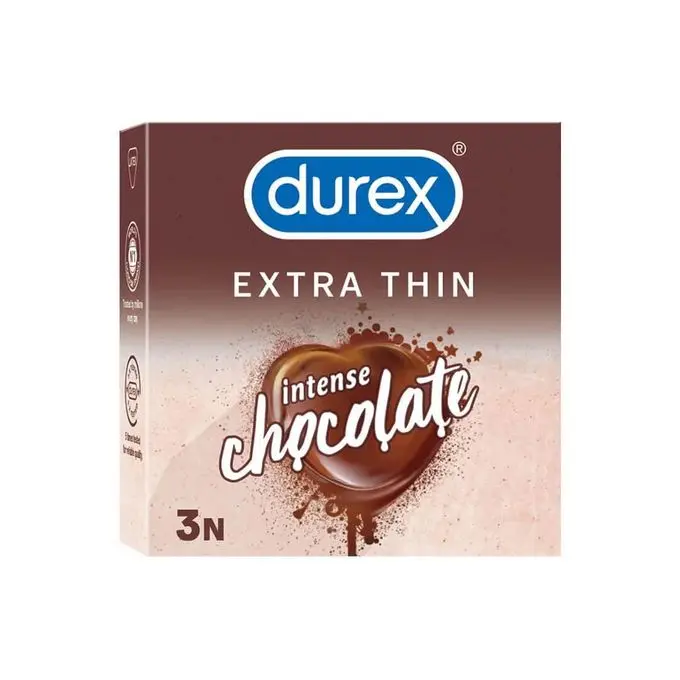 Durex Condoms 3 Pc Extra Thin Chocolate