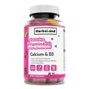 Herba Land Calcium With D3 For Kids 60 Gummy