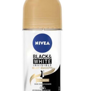 NIVEA DEOD ROLLON 50ML F/W BLACK&WHITE SILKSMOOTH#