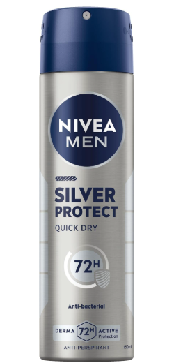 NIVEA DEOD SPR. 150ML F/M SILVER PROTECT