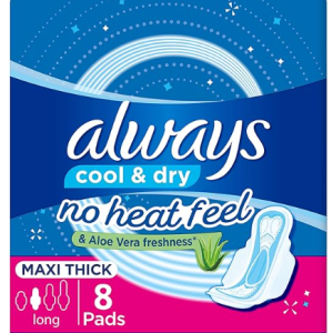 ALWAYS COOL & DRY 18 PAD MAXI THICK 18PC LONG