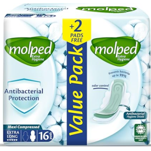 MOLPED MAXI THICK.22PADS ANTI BACTIRAL