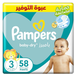 PAMPERS BABY DRY NO.3 58D6-11KG