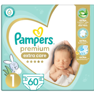 PAMPERS PREMIUM CARE. (1) 60D2-5KG